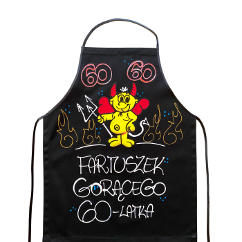 [Fb11-60] Fartuszek bawełniany FARTUSZEK GORĄCEGO 60 latka